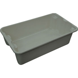 Stack & Nest Storage Tote, 17-7/8 in L x 10-5/8 in W x 5 in H, Gray, Fiberglass, 10 PK
