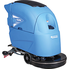 Auto Floor Scrubber 20 in. Cleaning Path, Two 115 amp Batteries - Blue