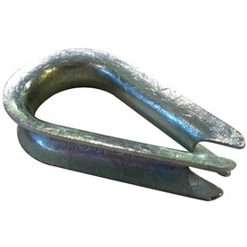 Picture of Advantage Sales & Supply B1461367 Standard Duty Steel Zinc Plated Wire Rope Thimble - 0.13 in. Dia.