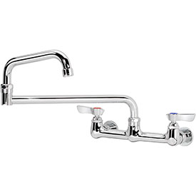 Picture of Krowne B2169665 Silver Series 8 in. Center Wall Mount Faucet&#44; 18 in. Jointed Spout