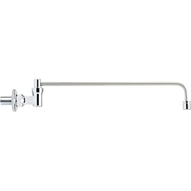 Krowne 13-223L Splash Mount Wok Faucet w/ 14 Swing Nozzle, Automatic On, Silver Series