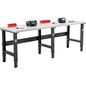 Plastic Laminate Square Edge Workbench - Black