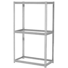 Picture of Global Industrial 785516GY 96 x 36 x 84 in. Expandable Starter Rack with 3 Levels No Deck 1100 lbs Capacity per Level&#44; Gray