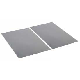 Steel Back Panel - Gray - 36 x 85 in. - Durable Steel Construction
