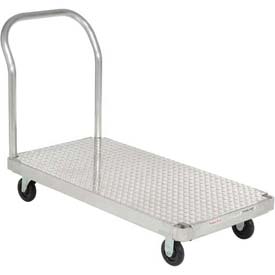 Aluminum Platform Truck with Diamond Deck - Gray - 60 x 30 in.