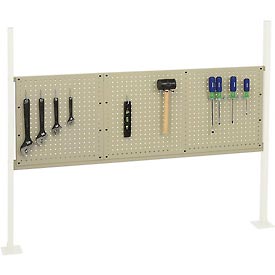 Global Industrial 318864TN Mounting Kit with 18 in. and 36 in. Pegboards for 60 in. Workbench -Tan -  GLOBAL INDUSTRIES