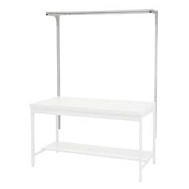 48 in. Uprights with 48 in. Cantilever Shelf - Gray - 48 in.