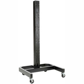 Picture of Global Industrial 239200BK 78 in. Mobile Post with Caster Base - Black