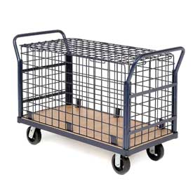 Picture of Global Industrial 184301 60 x 30 in. Euro Wire Security Truck - 2400 lbs Capacity