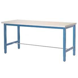 72 x 30 in. Production Workbench - ESD Laminate Safety Edge - Blue