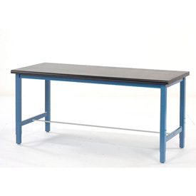60 x 30 in Production Workbench  Blue  28 to 34 in