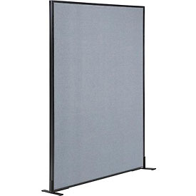Picture of Global Industrial 238638FBL Freestanding Office Partition Panel&#44; 48.25 x 72 in. - Blue