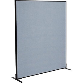 Picture of Global Industrial 238640FBL Freestanding Office Partition Panel&#44; 60.25 x 72 in. - Blue