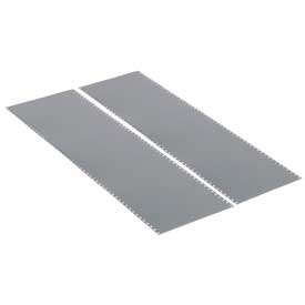 End Panel - Gray - 30 x 85 in. - Assembled - Durable Steel Construction