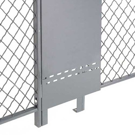 Fill-A-Gap Adjustable Panel for Wire Mesh Partition - Gray - 10 ft.