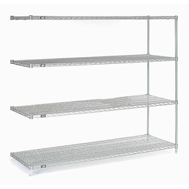 ate Wire Shelving Add-On, Silver Epoxy, 72W X 24D X 63H