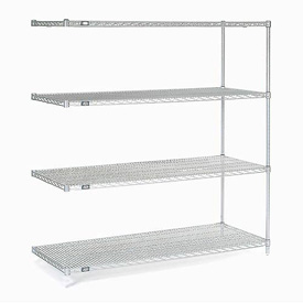 Poly-Z-Brite Wire Shelving Add-On - Clear - 42 X 18 X 63 in.