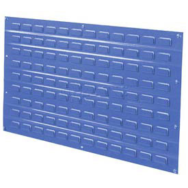 Louvered Wall Panel without Bins , Blue - 36 x 19 in.