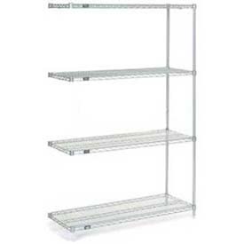 ate Wire Shelving Add-On, Silver Epoxy, 72W x 24D x 86H