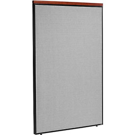 Deluxe Office Partition Panel - Gray - 48.25 x 73.5 in.