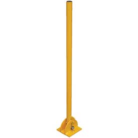 42 in. Yellow Powder Coat Folding Bollard, Yellow