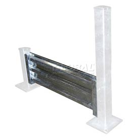 8 ft. Galvanized Structural Guard Rail for Drop-in Style