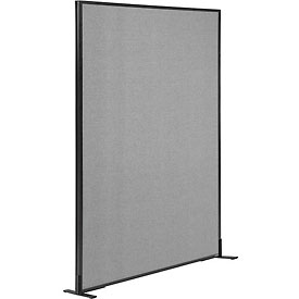 Picture of Global Industrial 238638FGY 48.25 x 72 in. Freestanding Office Partition Panel&#44; Gray
