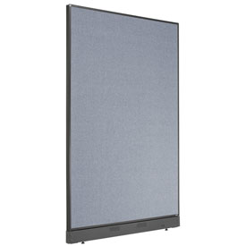 Picture of Global Industrial 238638NBL 48.25 x 76 in. Non-Electric Office Partition Panel with Raceway&#44; Blue