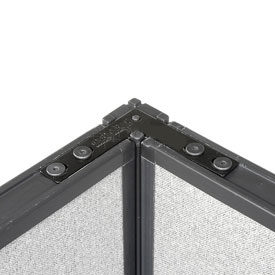 60in. Black Corner Connector Kit for Panel - Easy Assembly