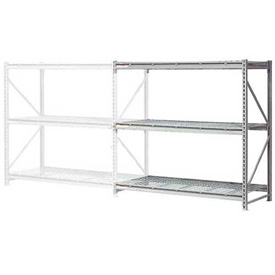 Extra High Capacity Add-On Bulk Rack - Gray - 96 x 36 x 120 in. - Heavy-Duty Steel