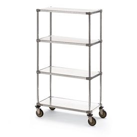 Super Erecta Shelf Truck - Galvanized - 48 x 24 in. - 900 lbs Capacity - NSF Certified