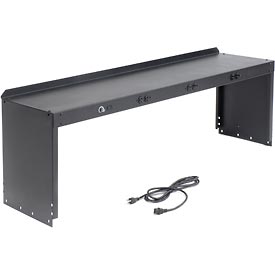 Workbench Power Riser - Black - 60 x 15 x 18 in. - Steel Construction
