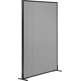 Picture of Global Industrial 238635FGY 36.25 x 60 in. Freestanding Office Partition Panel&#44; Gray