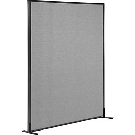 Picture of Global Industrial 238637FGY 48.25 x 60 in. Freestanding Office Partition Panel&#44; Gray