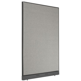 Picture of Global Industrial 238638NGY 48.25 x 76 in. Non-Electric Office Partition Panel with Raceway&#44; Gray