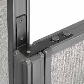 High-Low 90 Degree Connector Panel Kit - Black - 60 in. - Steel Construction