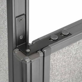 High Low Corner 90 Kit Panel - Black - 46 in. - Durable Steel Connector