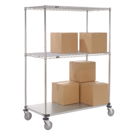 Open Sided Wire Exchange Truck with 2 Wire & 1 Galvanized Shelf