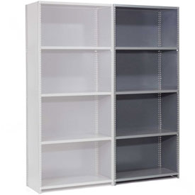 Picture of Global 236828 48 x 24 x 85 in. Steel Shelving 18 Gauge Closed Clip 5 Shelf Add-On