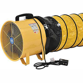 8 in. Portable Ventilation Fan with 32 ft. Flexible Ducting
