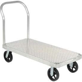 Aluminum Platform Truck with Diamond Deck - Gray - 60 x 30 in.