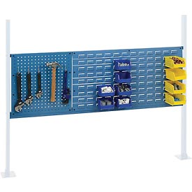 Mounting Kit with 18 in. Pegboard & 36 in. Louver for 60 in. Workbench - Blue