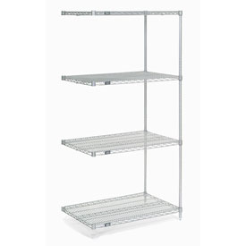 Poly-Z-Brite Wire Shelving Add-On - Clear - 30 x 21 x 54 in.