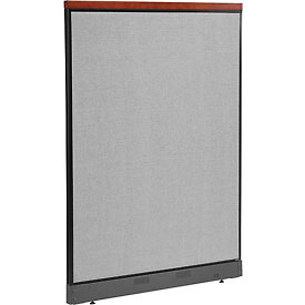 Picture of Interion 277559PGY 48.25 x 65.5 in. Deluxe Office Partition Panel with Pass Thru Cable&#44; Gray