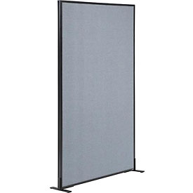 238636FBL 36.25 x 72 in. Freestanding Office Partition Panel, Blue