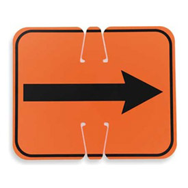 03-550-2WA Reversible Arrow Cone Sign - Black on Orange