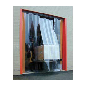 Picture of Global Industrial 786011 Standard Grade Smooth Clear Strip Door Curtain - 6 x 10 ft.