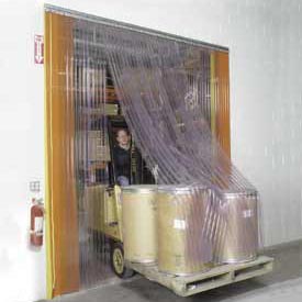 Scratch Resistant Strip Door Curtain - Transparent - 10 x 10 ft.