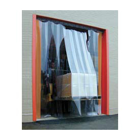 Smooth Clear Strip Door Curtain - Transparent - 7 x 9 ft. - Energy Efficient