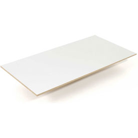 Global Industrial 36X24WH Melamine Laminated Deck, 36 x 24 x 0.50 in. Thickness, White
